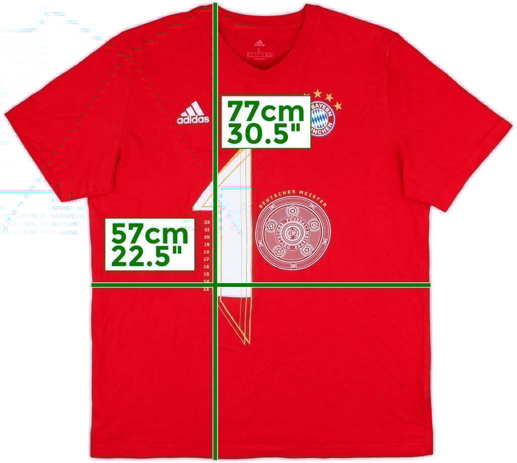 2021-22 Bayern Munich adidas Cotton Tee - 9/10 - (L)