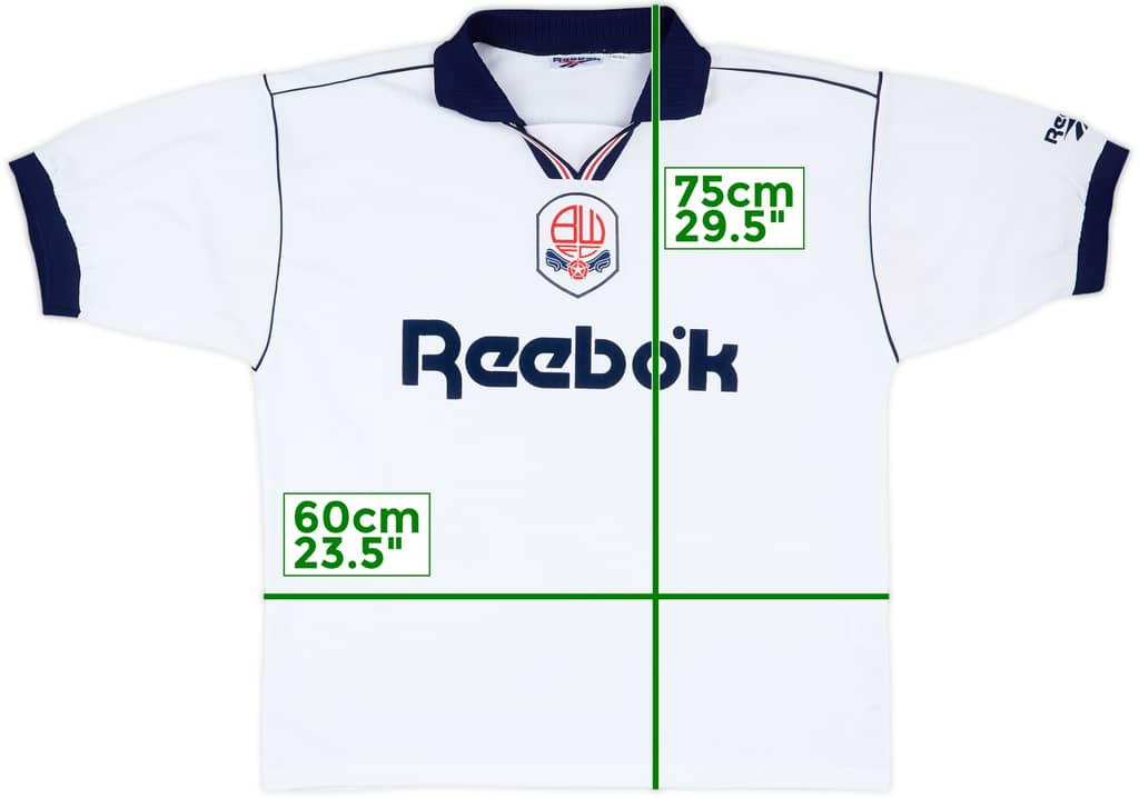 1995-97 Bolton Home Shirt - 8/10 - (L)