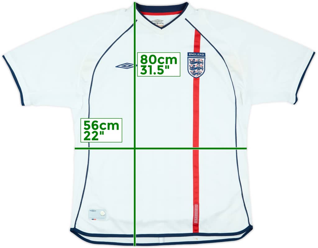 2001-03 England Home Shirt - 5/10 - (XL)