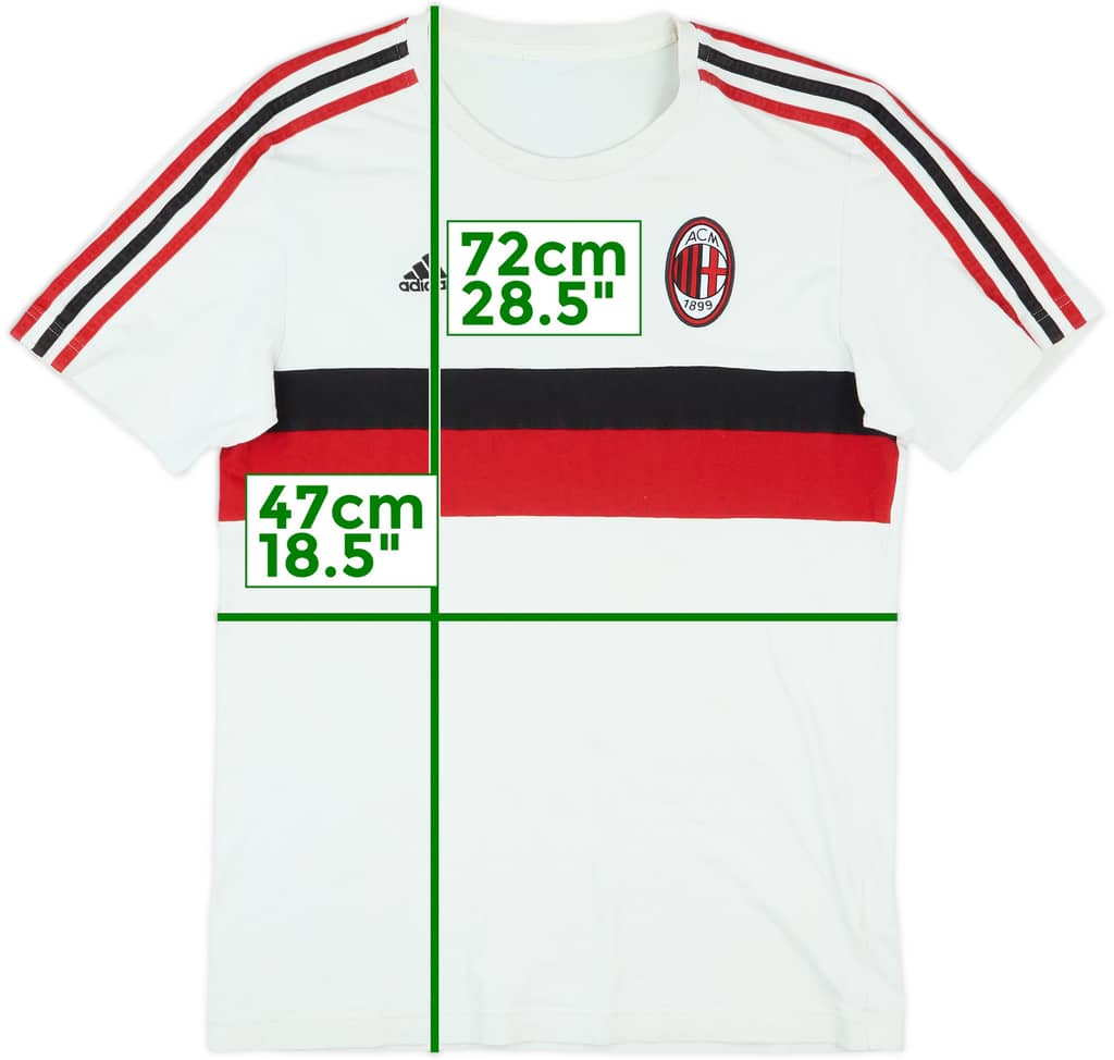 2012-13 AC Milan adidas Cotton Tee - 5/10 - (M)