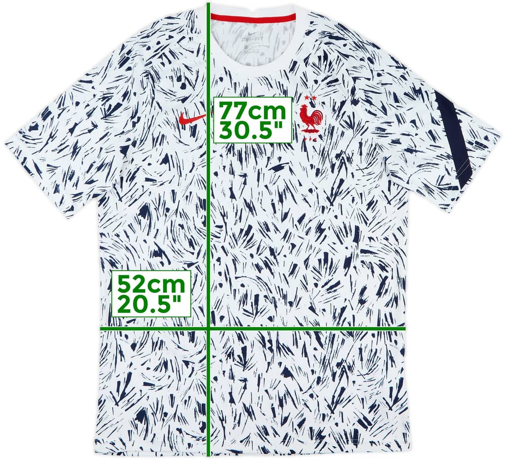 2020-21 France Nike Training Shirt - 8/10 - (L)