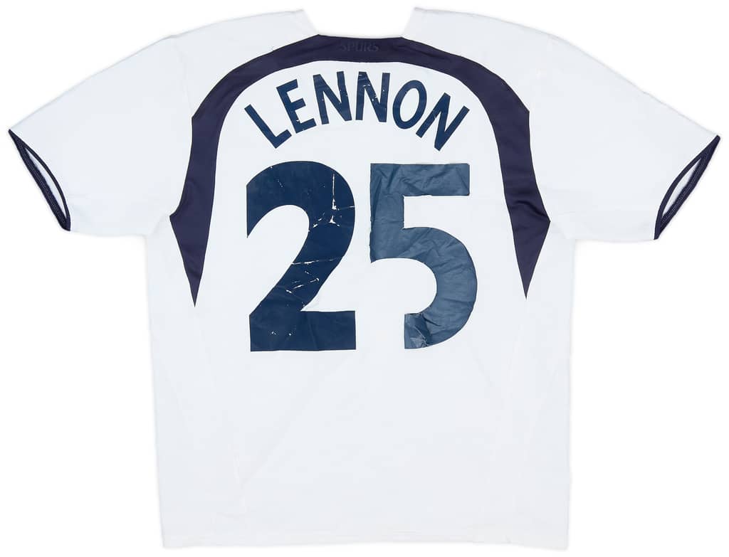 2006-07 Tottenham Home Shirt Lennon #25 - 4/10 - (XL.Boys)