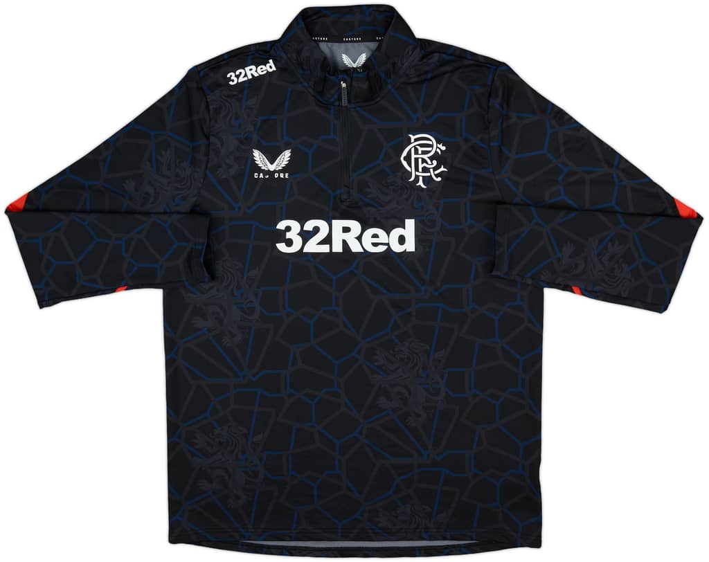 2024-25 Rangers Castore 1/4 Zip Pre-Match Top - 5/10 - (M)