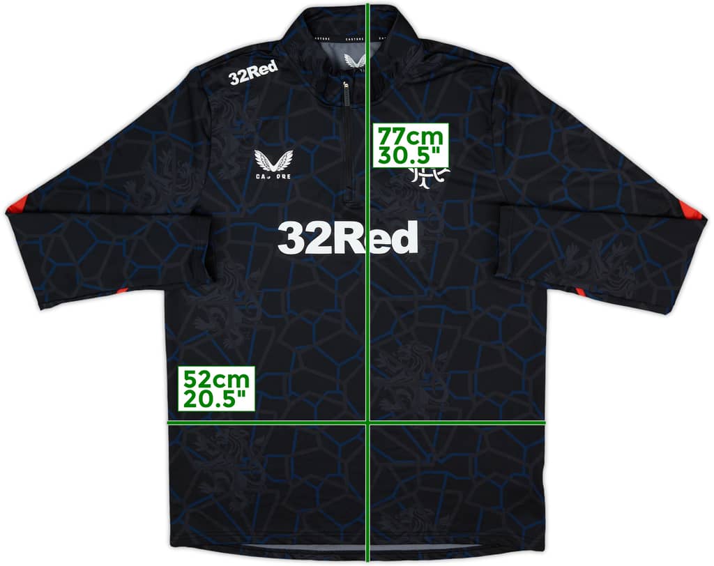 2024-25 Rangers Castore 1/4 Zip Pre-Match Top - 5/10 - (M)