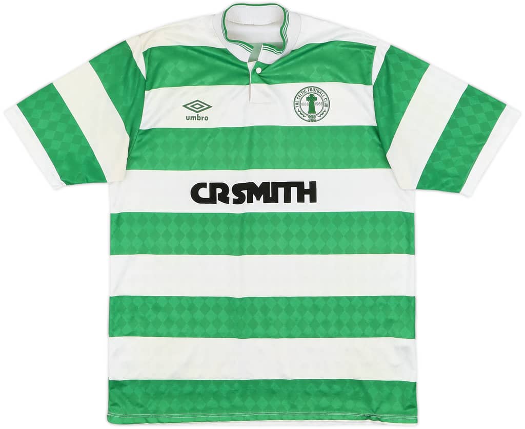 1987-89 Celtic Centenary Home Shirt - 6/10 - (M)