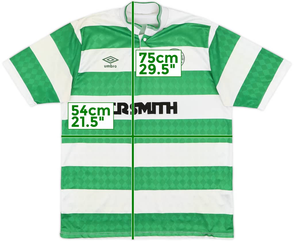 1987-89 Celtic Centenary Home Shirt - 6/10 - (M)