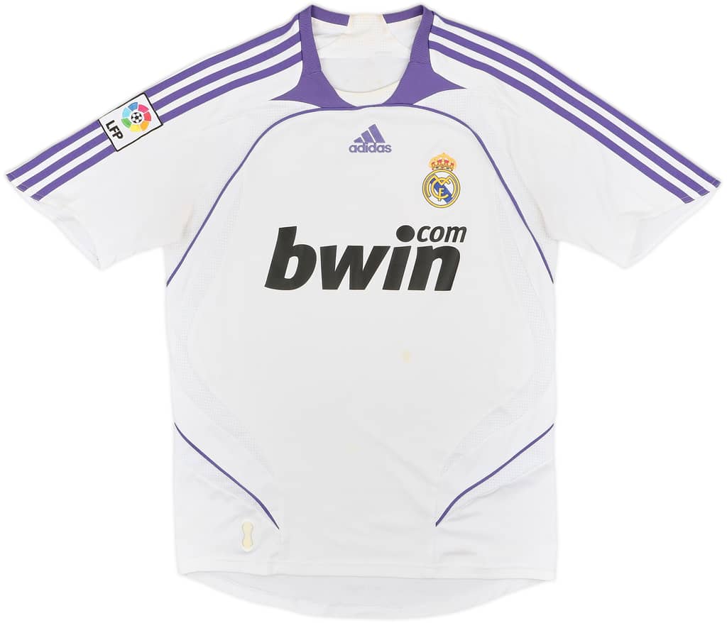 2007-08 Real Madrid Home Shirt - 6/10 - (S)