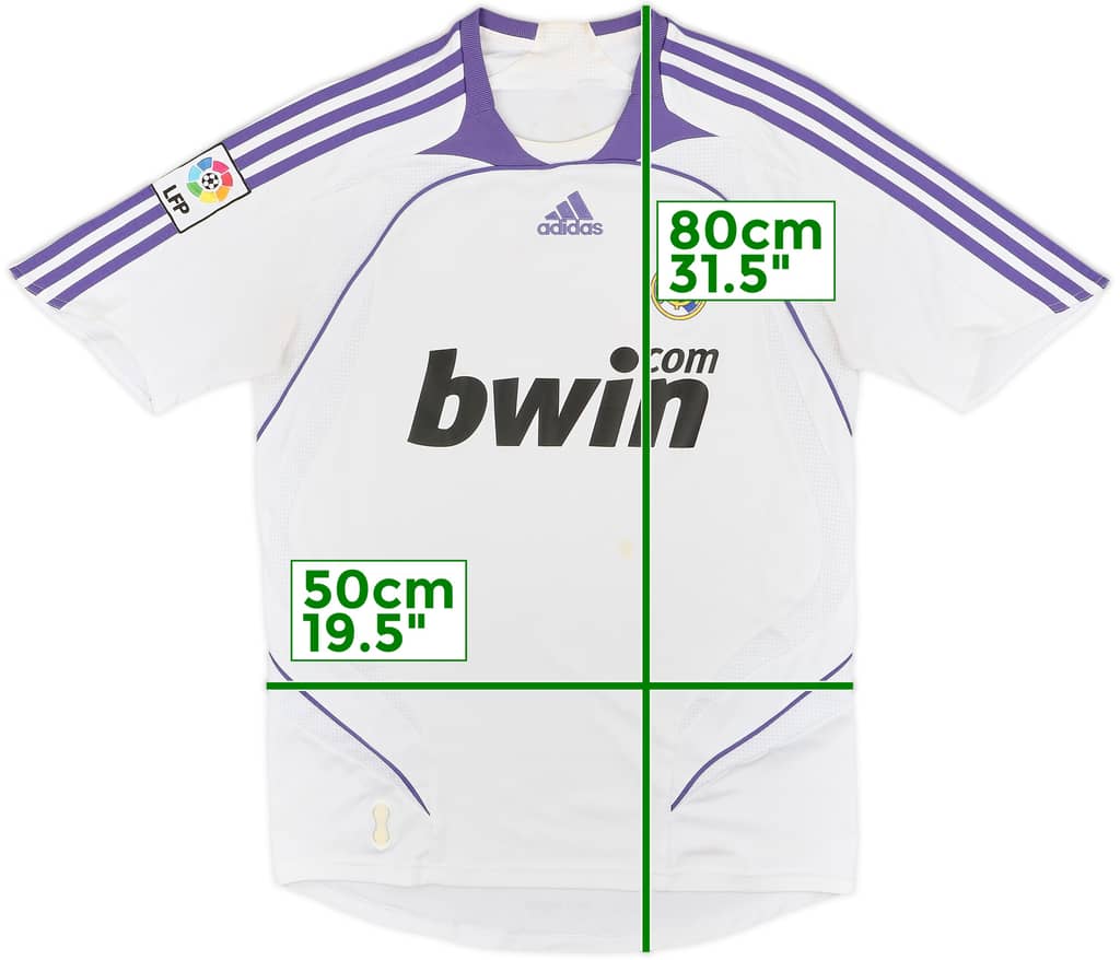 2007-08 Real Madrid Home Shirt - 6/10 - (S)