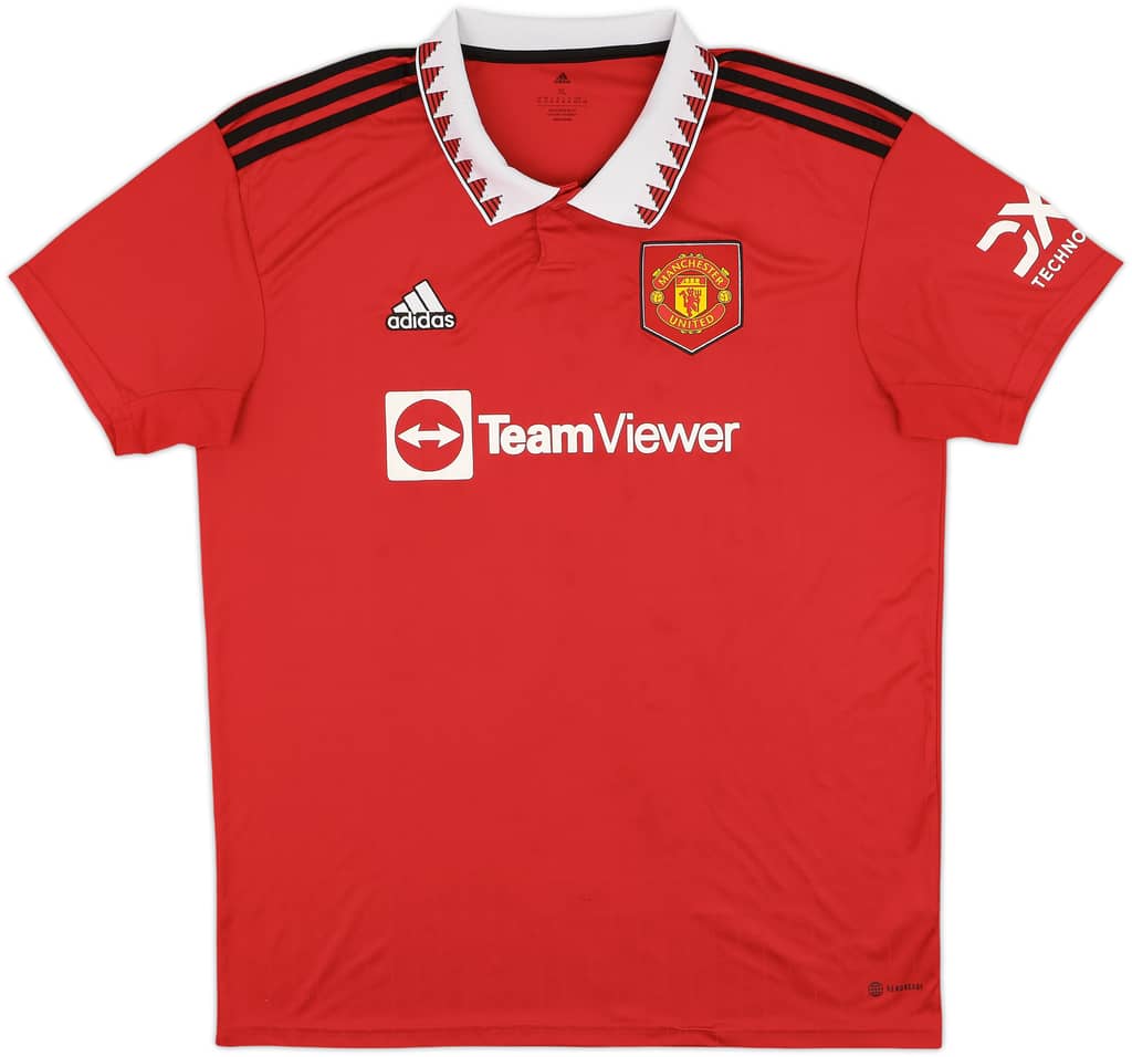 2022-23 Manchester United Home Shirt - 5/10 - (XL)
