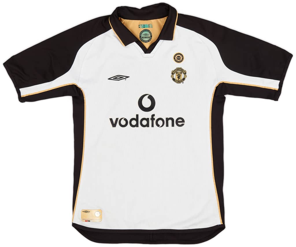 2001-02 Manchester United Centenary Away/Third Shirt - 7/10 - (M.Boys)