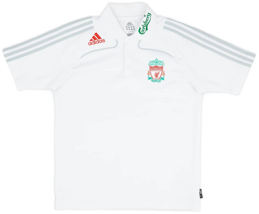 2008-09 Liverpool adidas Polo T-Shirt - 9/10 - (S)