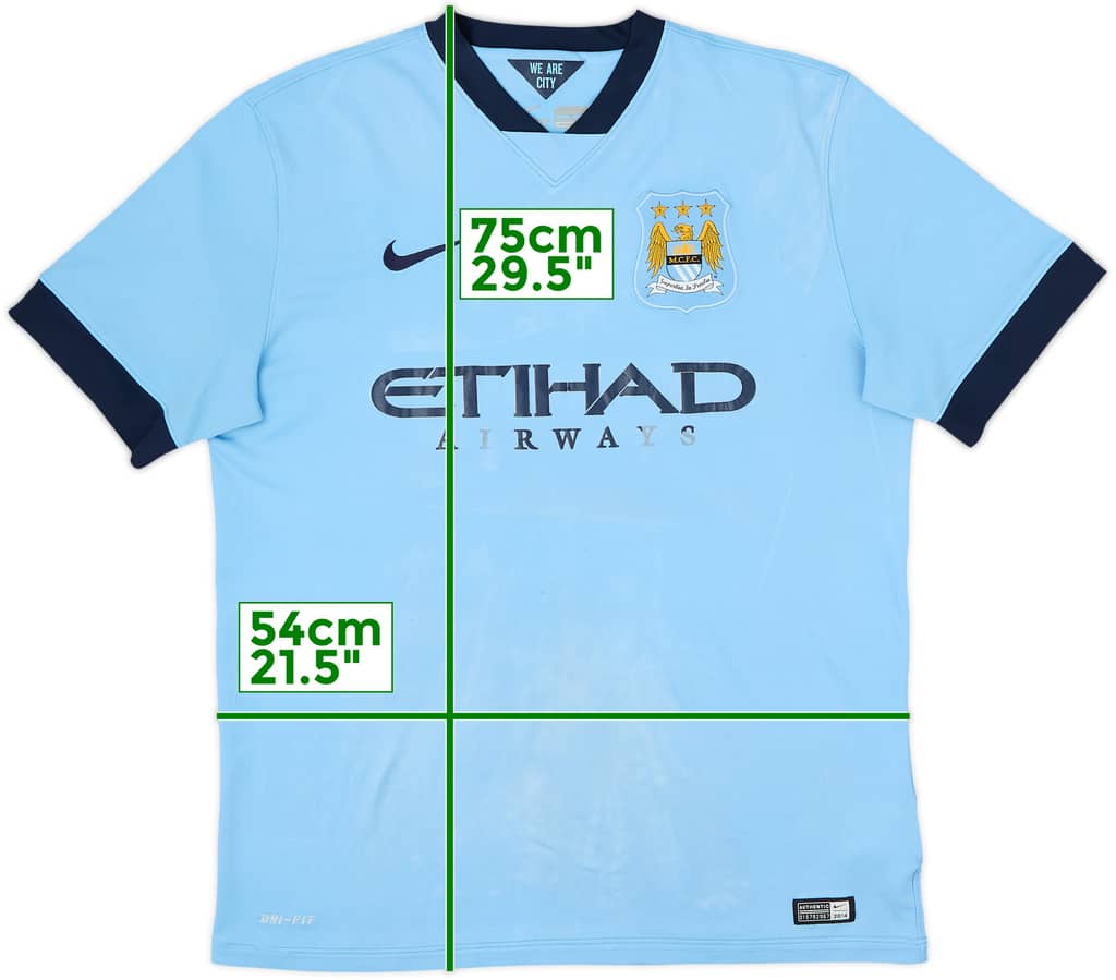 Camiseta de local del Manchester City 2014-15 - 4/10 - (L)