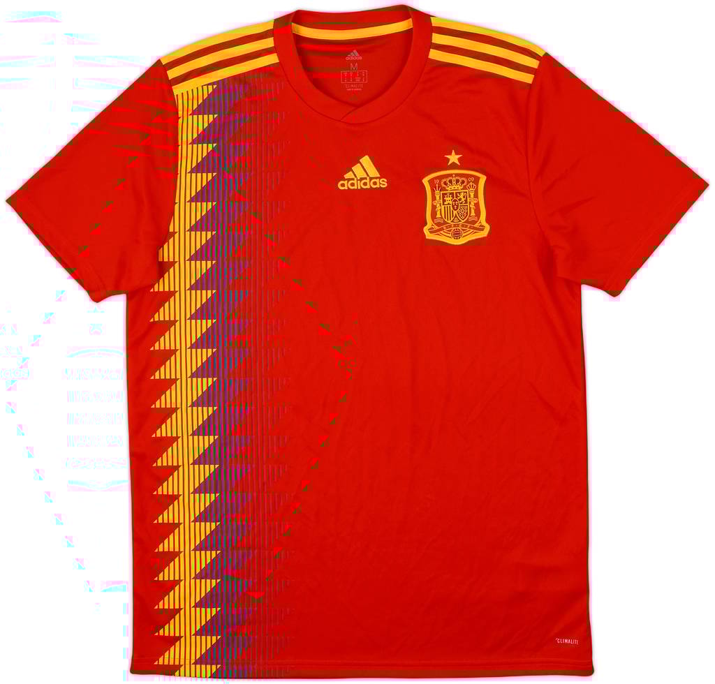 2018-19 Spain Home Shirt - 10/10 - (L)