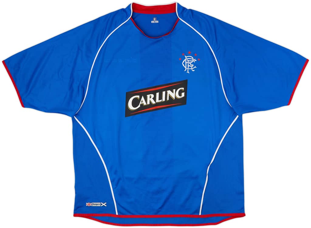 2005-06 Rangers Home Shirt - 4/10 - (XL)