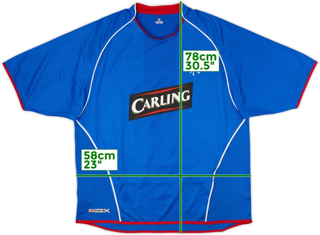 2005-06 Rangers Home Shirt - 4/10 - (XL)