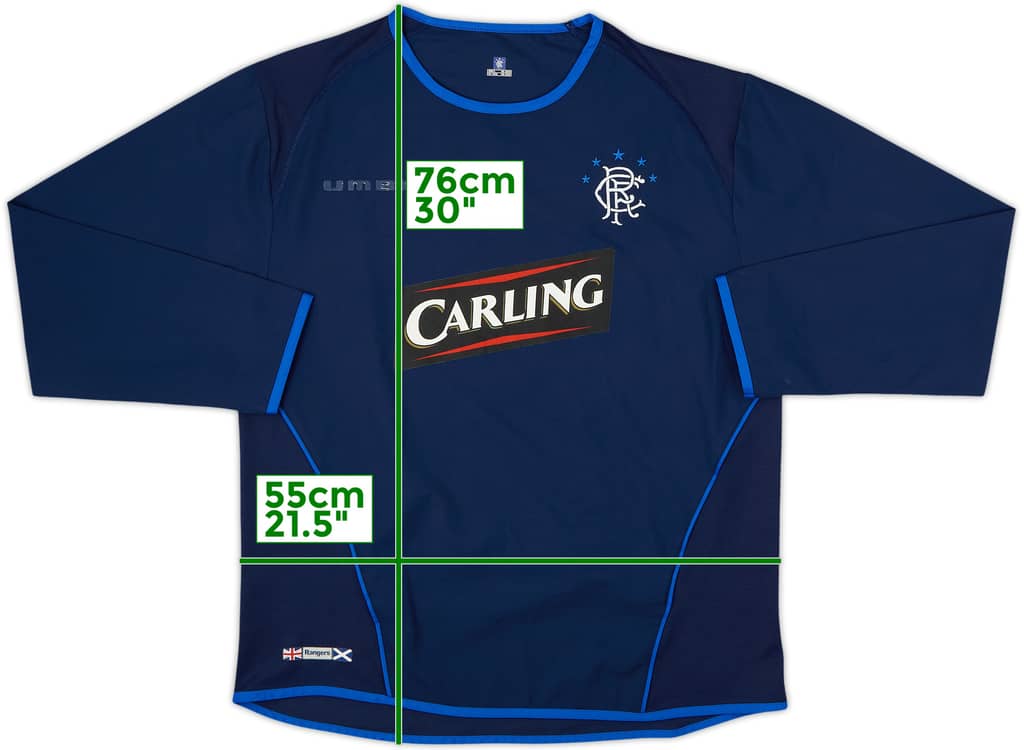 2005-06 Rangers Third L/S Shirt - 4/10 - (L)