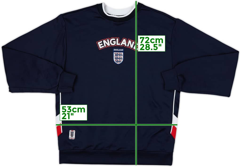 2000-02 England Umbro Sweat Top - 9/10 - (L)