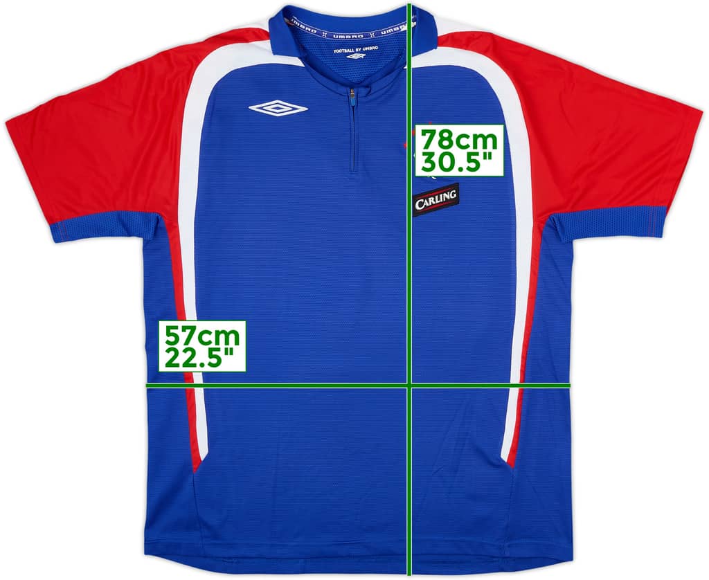 2009-10 Rangers Umbro 1/4 Zip Polo Shirt - 10/10 - (L)