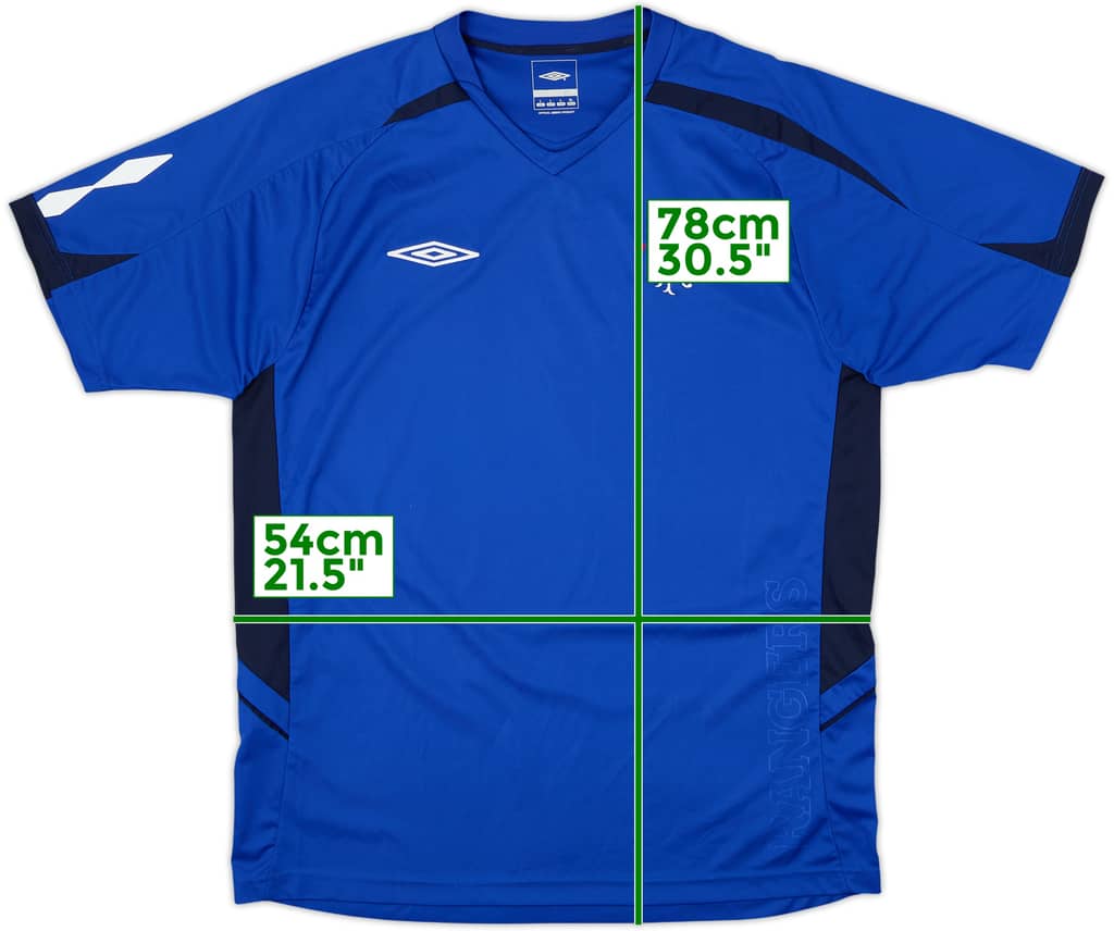 2008-09 Rangers Umbro Training Shirt - 9/10 - (L)