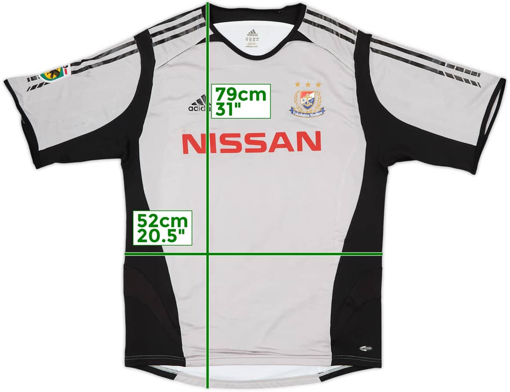 Camiseta de visitante versión jugador del Yokohama Marinos 2005-06 - 9/10 - (XL)