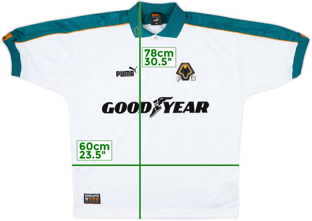 1997-99 Wolves Away Shirt - 10/10 - (L)