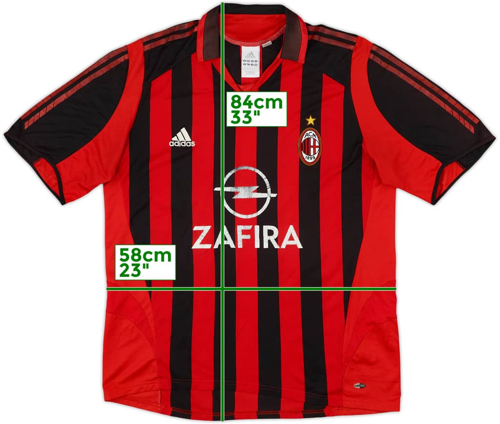 2005-06 AC Milan Home Shirt - 5/10 - (XL)