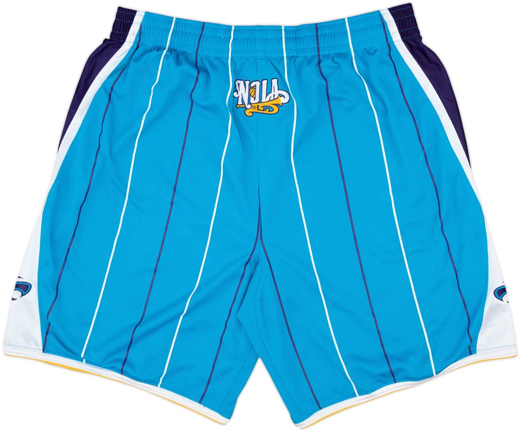 2010-13 New Orleans Hornets adidas Authentic Away Shorts - 9/10 - (XXL)
