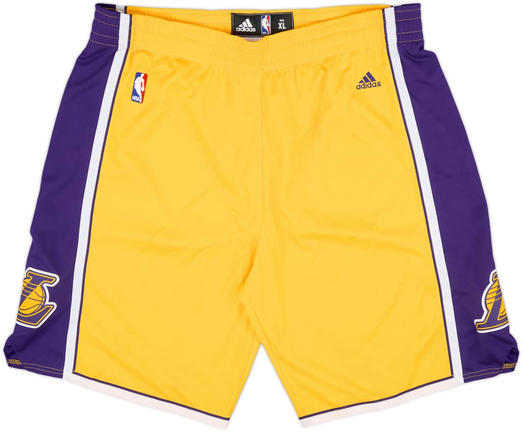 2010-14 LA Lakers adidas Swingman Home Shorts - 9/10 - (XL)
