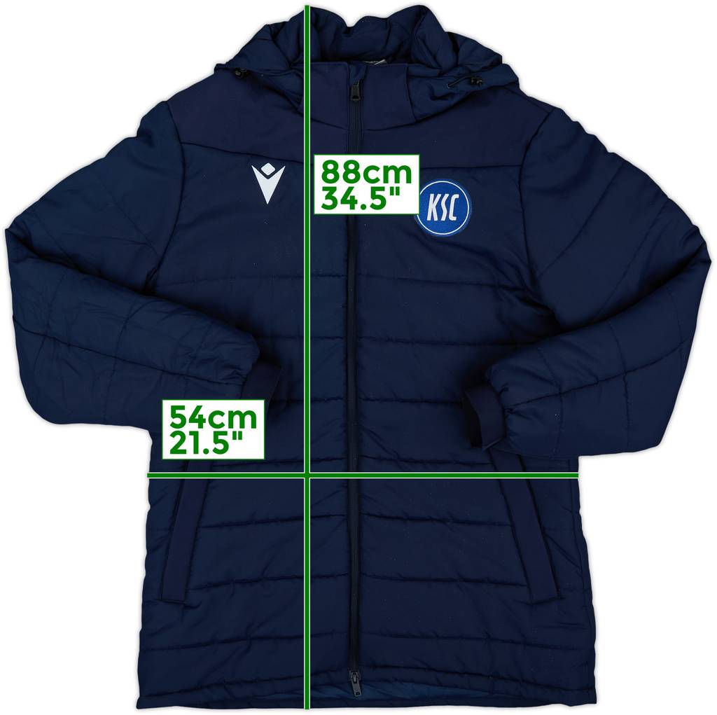 2021-22 Karlsruhe Macron Padded Bench Coat - 9/10 - (L)
