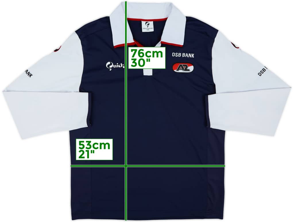 2007-08 AZ Alkmaar Away L/S Shirt - 9/10 - (XXL)