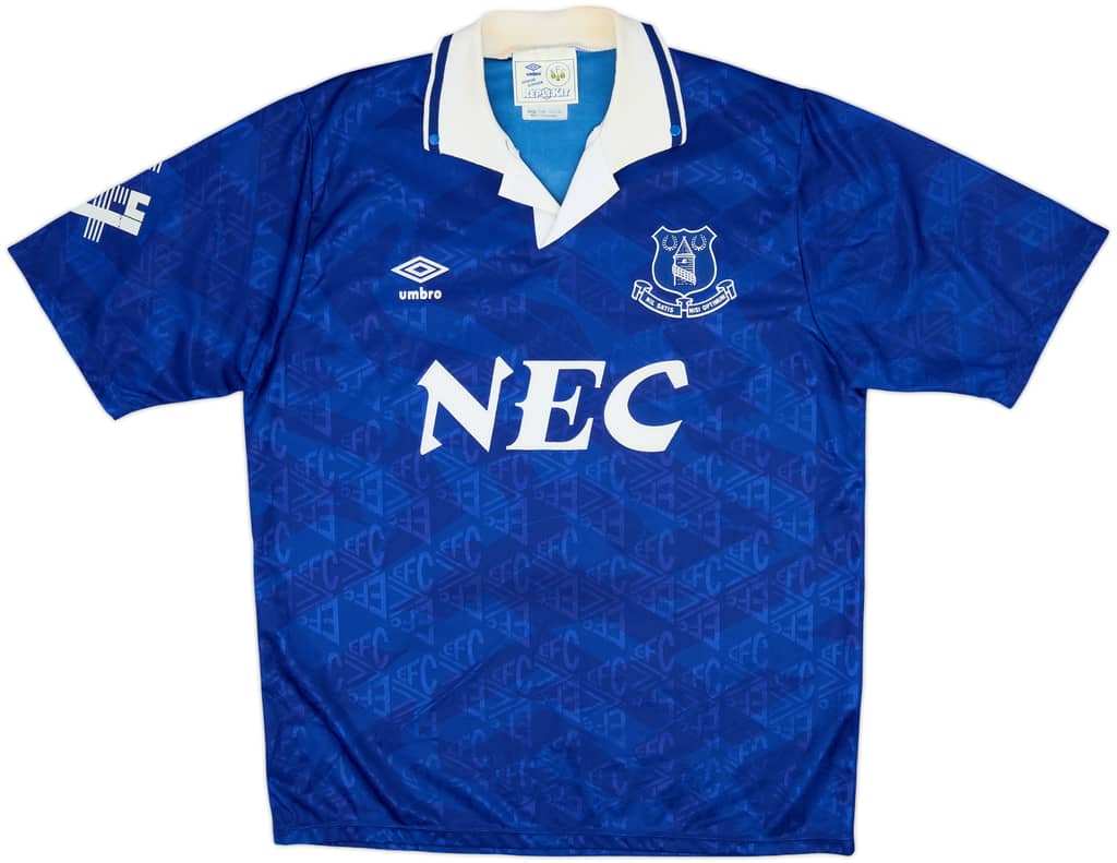 1991-93 Everton Home Shirt - 8/10 - (L)