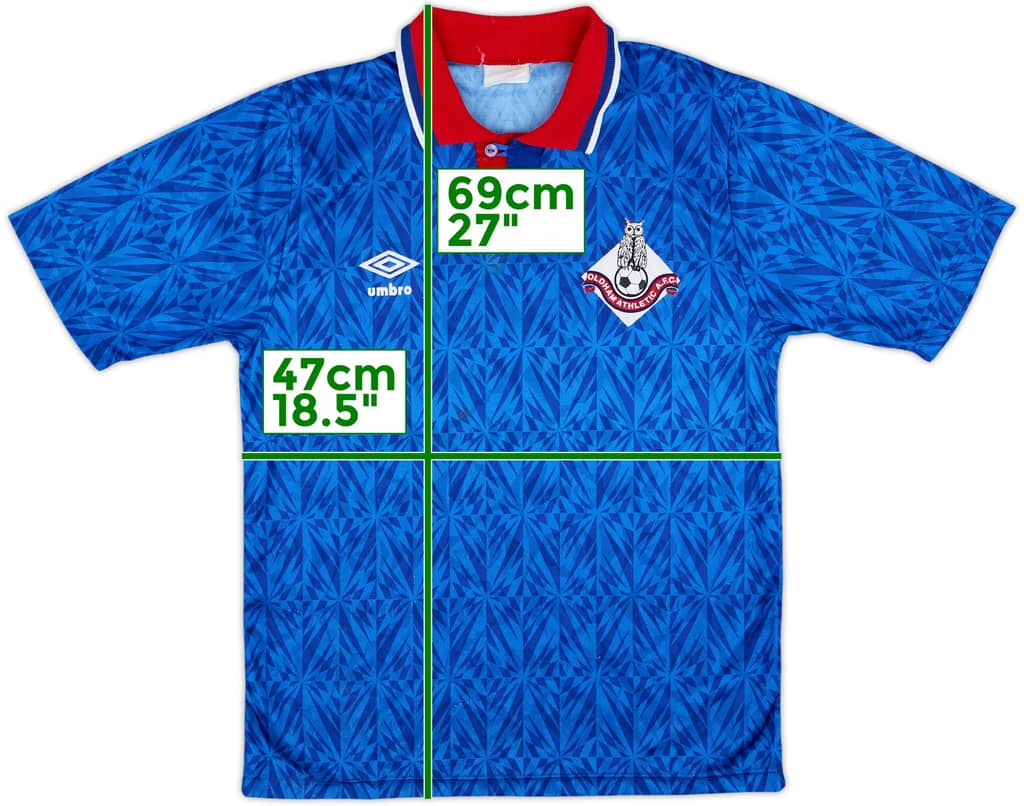 1991-93 Oldham Athletic Home Shirt - 5/10 - (S)