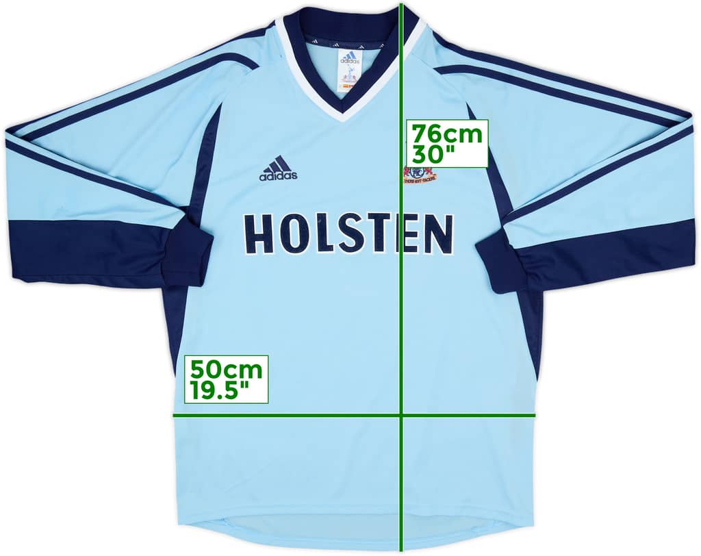 2001-02 Tottenham Away L/S Shirt - 10/10 - (M)