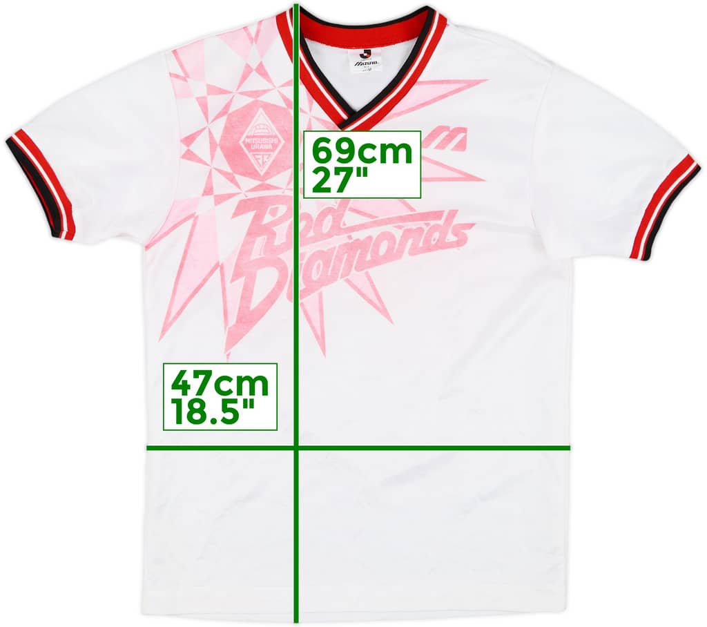 1993-95 Urawa Red Diamonds Mizuno Training Shirt - 5/10 - (M)