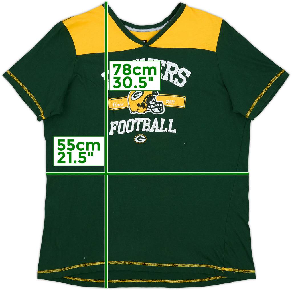 2010s Green Bay Packers NFL Tee Womens - 9/10 - (L)