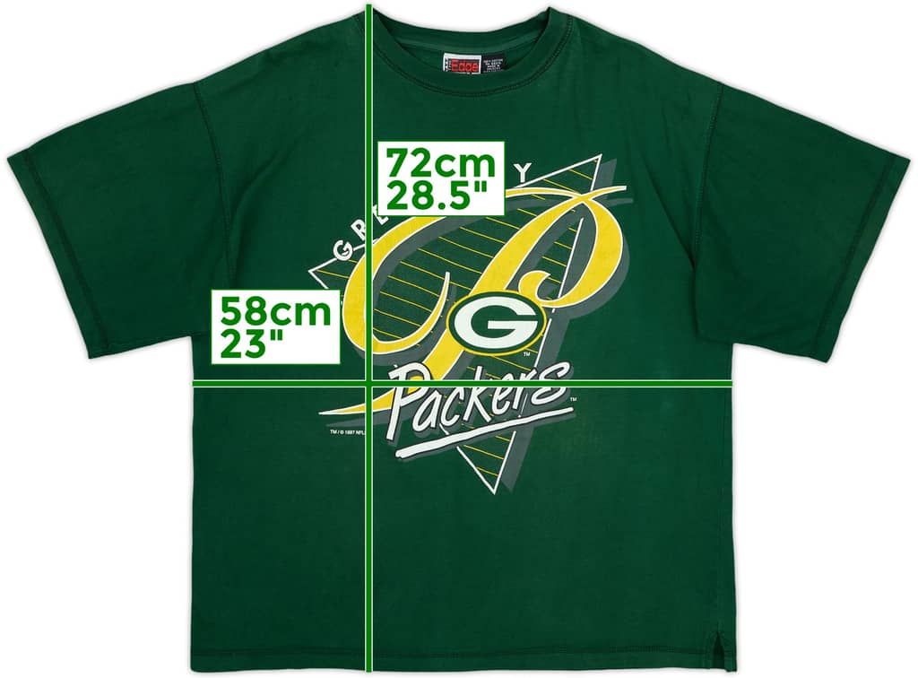 1997 Green Bay Packers The Edge Tee - 4/10 - (L)