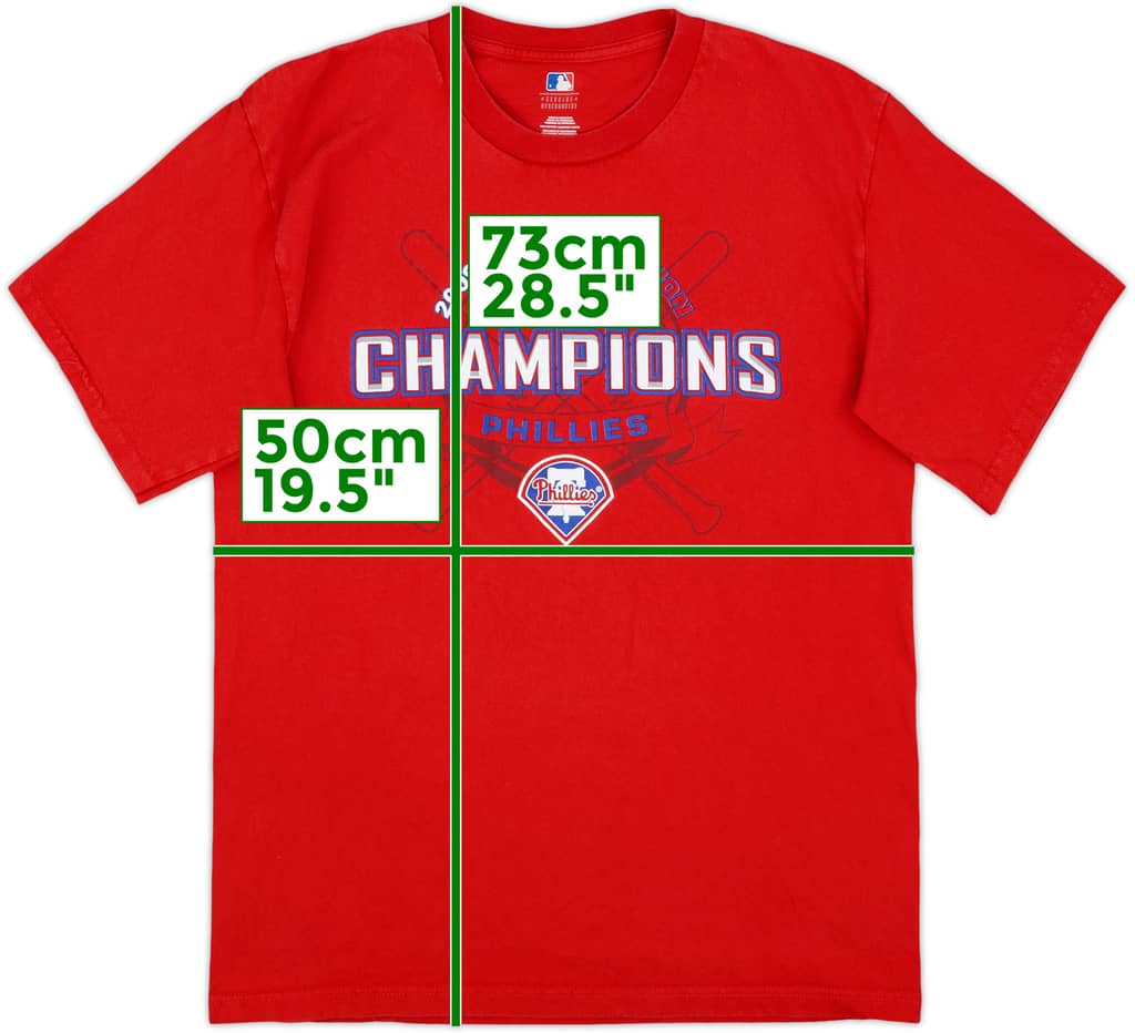 2009 Philadelphia Phillies NL East Champions MLB Tee - 8/10 - (M)