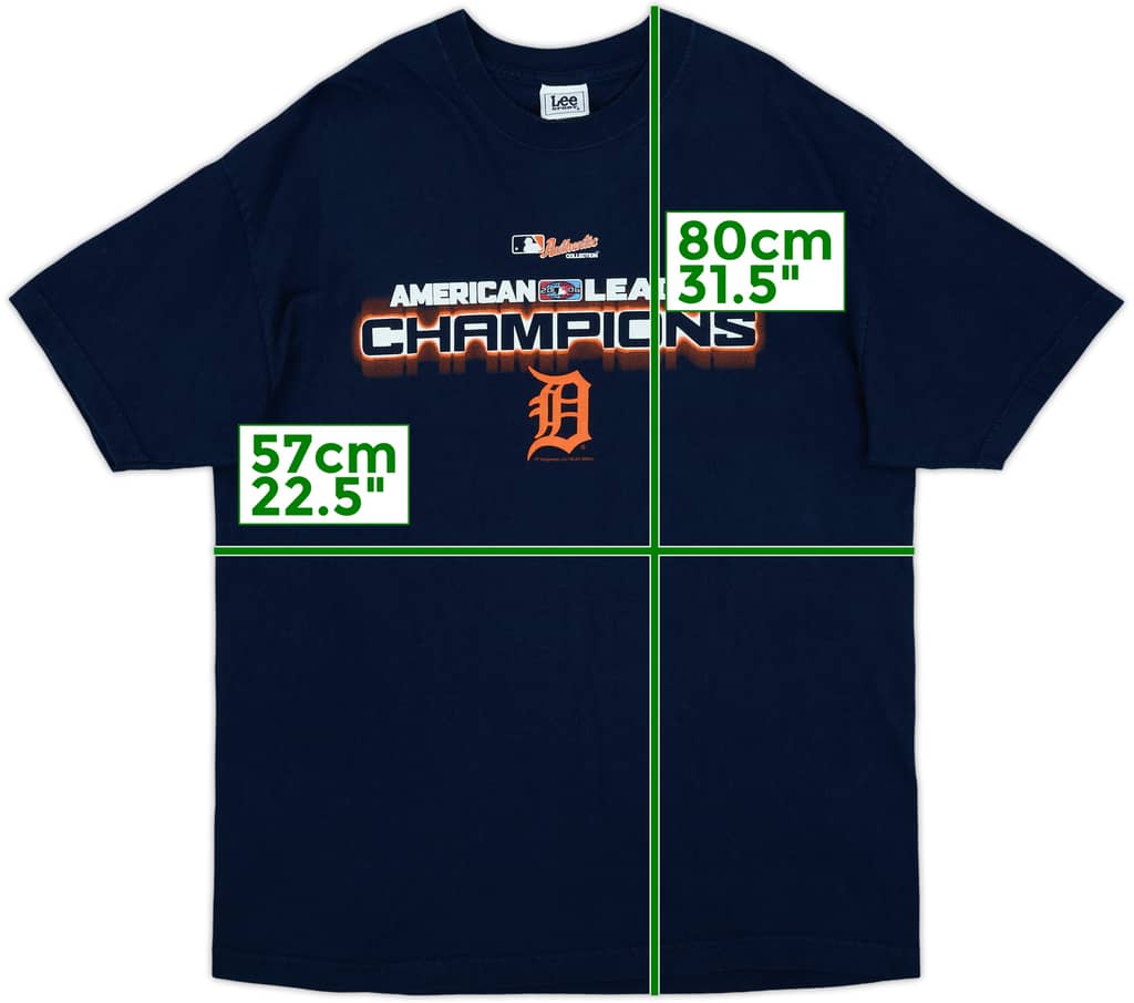 2006 Detroit Tigers AL Champions Lee Sport Tee - 9/10 - (XL)