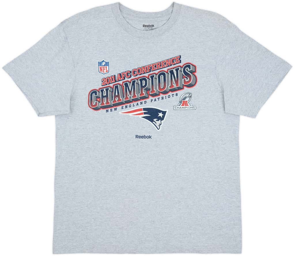 2011 New England Patriots AFC Conference Champions Reebok Tee - 9/10 - (XL)