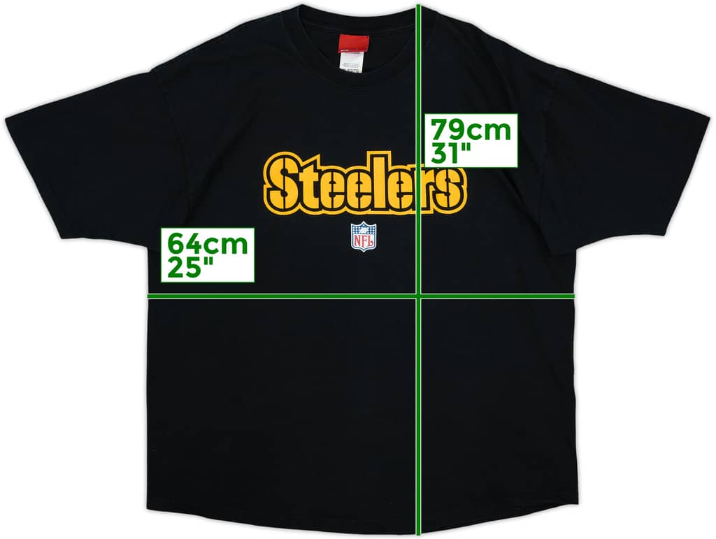 2002-04 Pittsburgh Steelers Reebok Tee - 8/10 - (XL)