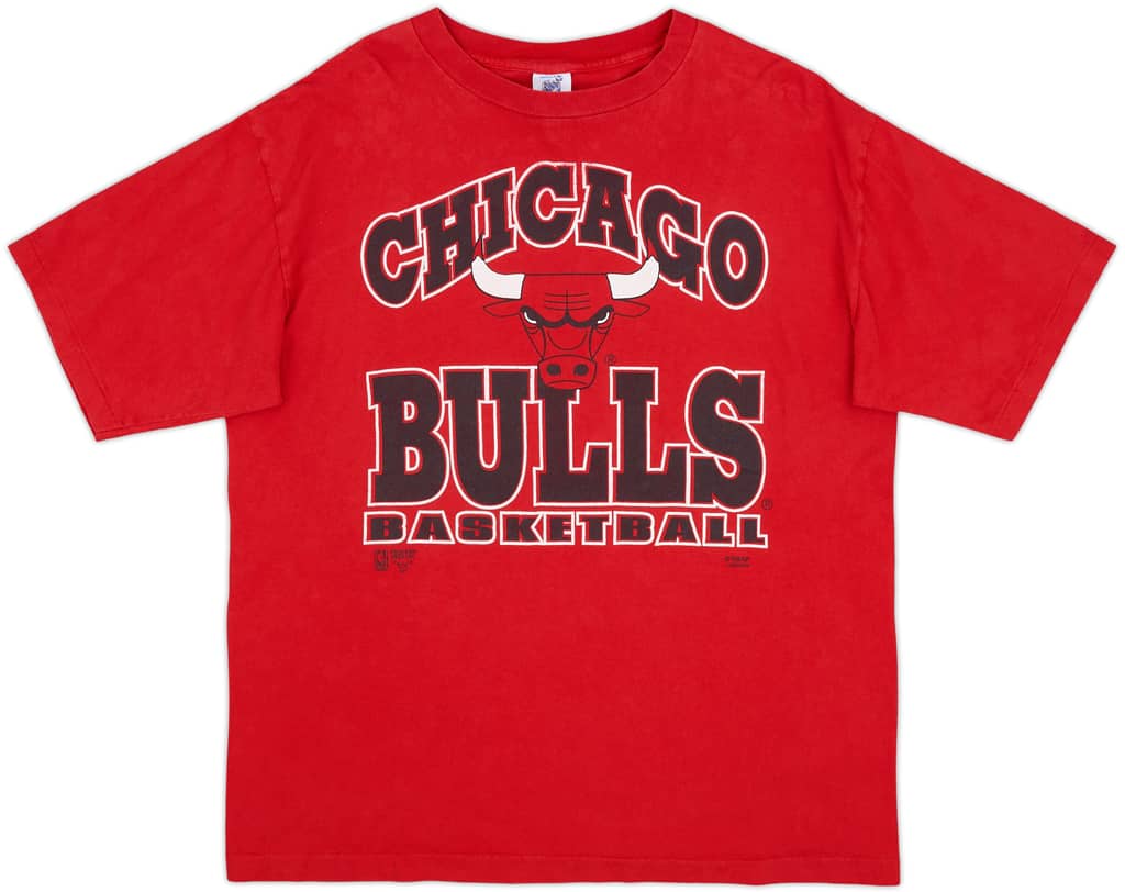 1990-96 Chicago Bulls Logo 7 Graphic Tee - 6/10 - (XL)