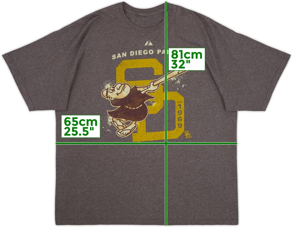 2000s San Diego Padres Majestic Tee - 6/10 - (XXL)