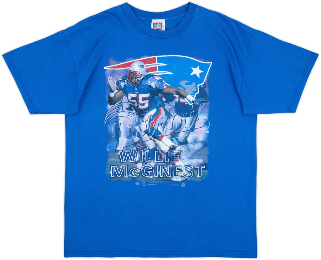 1996 New England Patriots Willie McGinest Graphic Tee - 7/10 - (XL)