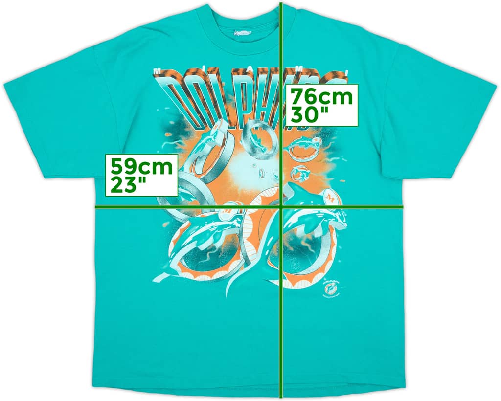 1994 Miami Dolphins Nutmeg Graphic Tee - 7/10 - (XL)