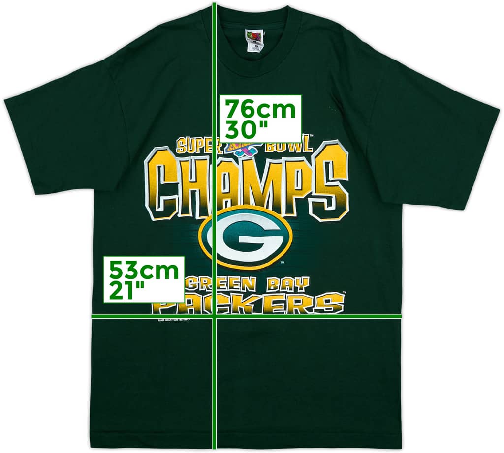 1997 Green Bay Packers Super Bowl XXXI Champs Graphic Tee - 9/10 - (L)