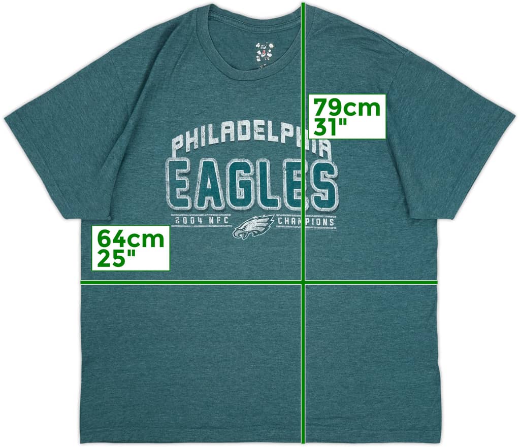 2004 Philadelphia Eagles NFC Champions NFL Tee - 5/10 - (XXL)