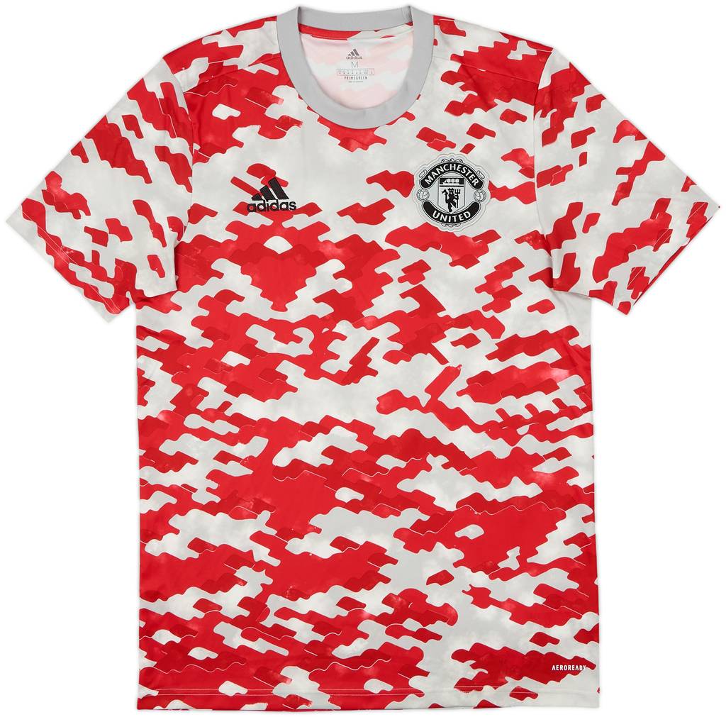 2021-22 Manchester United adidas Training Shirt - 10/10 - (M)