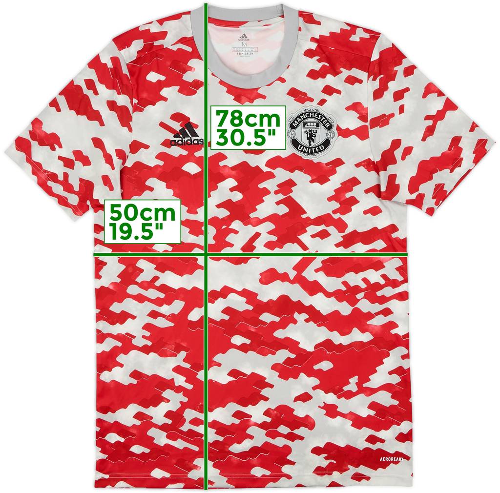 2021-22 Manchester United adidas Training Shirt - 10/10 - (M)