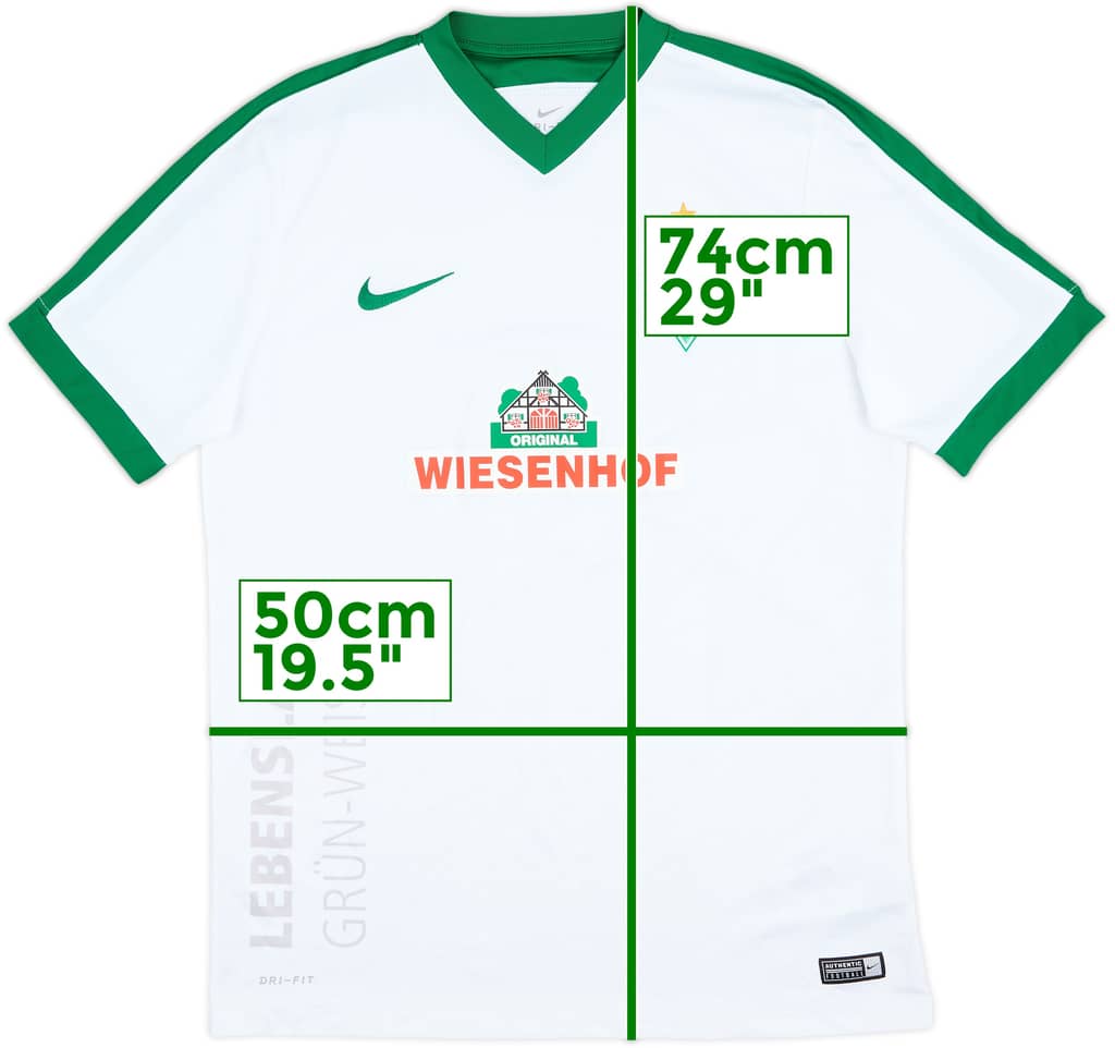 Camiseta de la tercera equipación del Werder Bremen 2016-17 - 8/10 - (L)