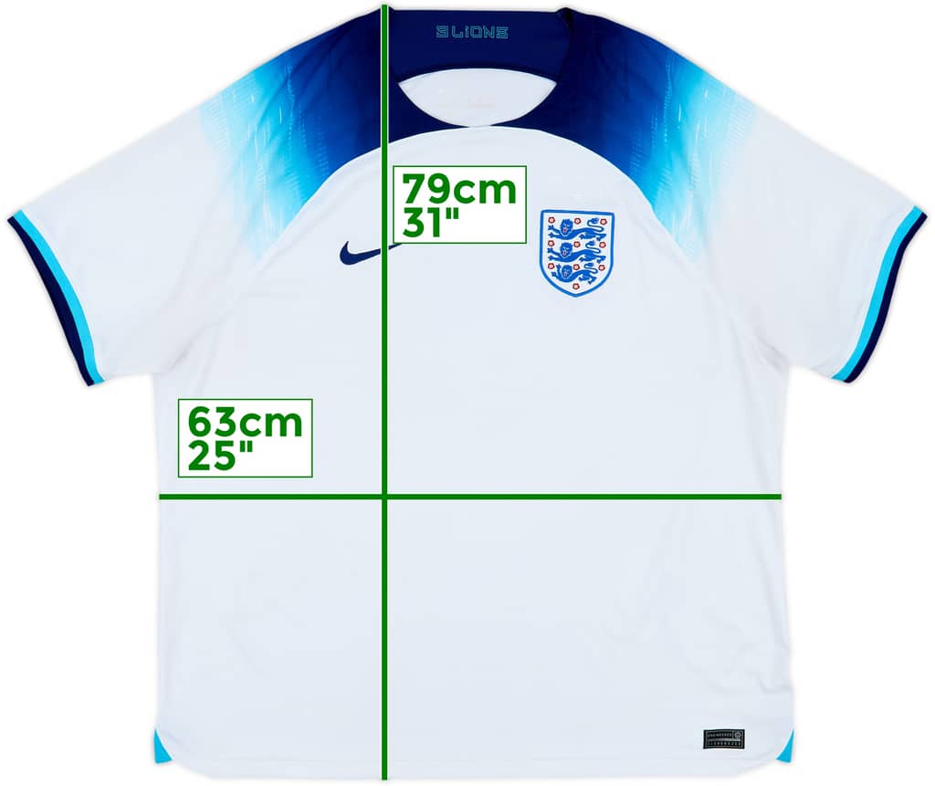 2022-23 England Home Shirt - 4/10 - (XXL)